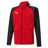 PUMA teamLIGA Trainingspak Kids Rood Zwart