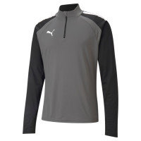 PUMA teamLIGA 1/4-Zip Haut d'Entraînement Gris Blanc