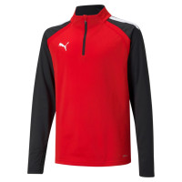 PUMA teamLIGA Haut d'Entraînement 1/4-Zip Enfants Rouge Noir