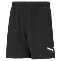 PUMA teamRISE Short Football Enfants Noir Blanc