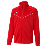 PUMA teamRISE Veste d'Entraînement Enfants Rouge Blanc