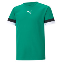 PUMA teamRISE Maillot de Football Enfants Vert Noir Blanc