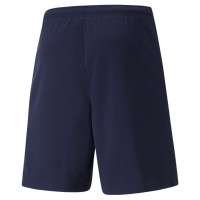 PUMA teamRISE Short Football Bleu Foncé Blanc