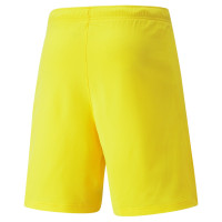 PUMA teamRISE Short Football Jaune Noir