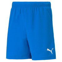PUMA teamRISE Short Football Enfants Bleu Blanc