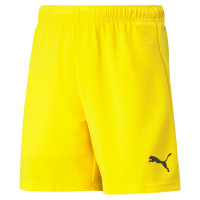 PUMA teamRISE Short Football Enfants Jaune Noir