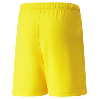 PUMA teamRISE Short Football Enfants Jaune Noir