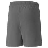 PUMA teamRISE Short Football Enfants Gris Blanc