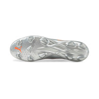 PUMA Ultra 1.4 Gazon Naturel Gazon Artificiel Chaussures de Foot (MG) Argent Orange