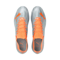 PUMA Ultra 1.4 Crampons Vissés Chaussures de Foot (MxSG) Argent Orange
