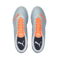 PUMA Ultra 4.4 Chaussures de Foot en Salle (IN) Argent Orange