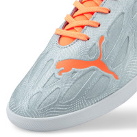 PUMA Ultra 4.4 Chaussures de Foot en Salle (IN) Argent Orange
