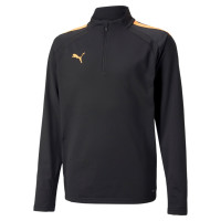 PUMA teamLiga 1/4-Zip Haut d'Entraînement Enfants Noir Orange