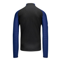 Robey Performance Haut d'Entraînement Half-Zip Noir Bleu Royal