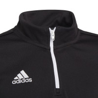 adidas Entrada 22 Haut d'Entraînement 1/4-Zip Enfants Noir Blanc
