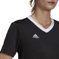 adidas Entrada 22 Voetbalshirt Dames Zwart Wit