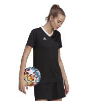 adidas Entrada 22 Voetbalshirt Dames Zwart Wit