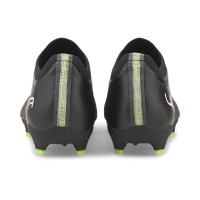 PUMA Ultra 3.4 Gazon Naturel Gazon Artificiel Chaussures de Foot (MG) Enfants Noir Blanc Jaune