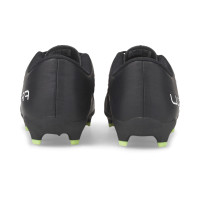 PUMA Ultra 4.4 Gazon Naturel Gazon Artificiel Chaussures de Foot (MG) Enfants Noir Blanc Jaune