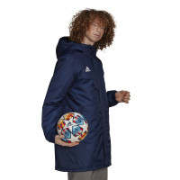 adidas Entrada 22 Stadium Veste Bleu Foncé Blanc