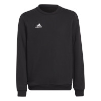 adidas Entrada 22 Sweat-Shirt Enfants Noir Blanc