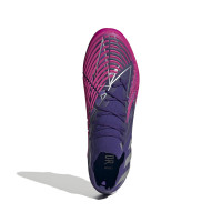 adidas Predator Edge.1 Gazon Naturel Chaussures de Foot Low (FG) Mauve Argent Rose