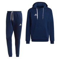 adidas Entrada 22 Sweat Survêtement à Capuche Bleu Foncé Blanc