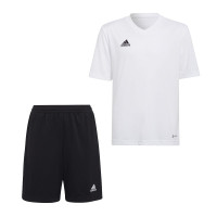 adidas Entrada 22 Ensemble Training Enfants Blanc Noir