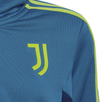 adidas Juventus Track Hoodie Sweat à Capuche 2022-2023 Enfants Bleu Jaune