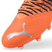 PUMA Future 3.3 Gazon Naturel Gazon Artificiel Chaussures de Foot (MG) Orange Noir