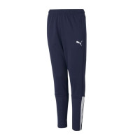 PUMA teamLIGA Pantalon d'Entraînement Enfants Bleu Foncé Blanc