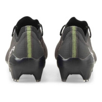 PUMA Ultra 1.4 Gazon Naturel Gazon Artificiel Chaussures de Foot (MG) Noir Blanc Jaune