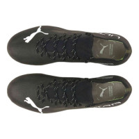 PUMA Ultra 1.4 Gazon Naturel Gazon Artificiel Chaussures de Foot (MG) Noir Blanc Jaune