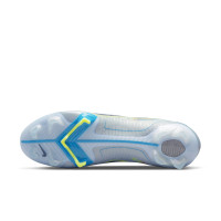 Nike Mercurial Vapor 14 Elite Gazon Naturel Chaussures de Foot (FG) Gris Bleu Vif Jaune