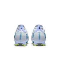 Nike Mercurial Vapor 14 Pro Gras Voetbalschoenen (FG) Grijs Felblauw Geel