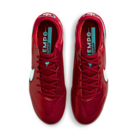 Nike Tiempo Legend 9 Elite Crampons Vissés Chaussures de Foot (SG) Anti-Clog Rouge Blanc Rose
