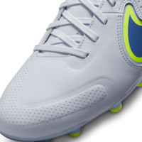 Nike Tiempo Legend 9 Academy Gazon Naturel / Gazon Artificiel Chaussures de Foot (MG) Gris Bleu Foncé
