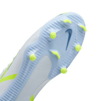 Nike Phantom GT2 Academy Gazon Naturel Gazon Artificiel Chaussures de Foot (MG) Gris Bleu Foncé