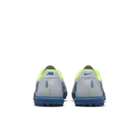 Nike Mercurial Vapor 14 Academy Turf Voetbalschoenen (TF) Kids Grijs Donkerblauw