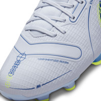 Nike Mercurial Superfly 8 Academy Gazon Naturel Gazon Artificiel Chaussures de Foot (MG) Gris Bleu Foncé  Jaune