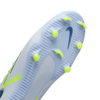 Nike Phantom GT2 Academy Dynamic Fit Gazon Naturel Gazon Artificiel Chaussures de Foot (MG) Gris Bleu Foncé