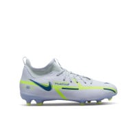 Nike Phantom GT2 Academy Dynamic Fit Gras / Kunstgras Voetbalschoenen (MG) Kids Grijs Donkerblauw