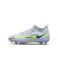 Nike Phantom GT2 Academy Dynamic Fit Gras / Kunstgras Voetbalschoenen (MG) Kids Grijs Donkerblauw