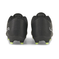 PUMA Ultra 4.4 Gazon Naturel Gazon Artificiel Chaussures de Foot (MG) Noir Blanc Jaune