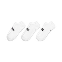 Nike Sportswear Everyday Essential Enkelsokken 3-Pack Wit Zwart