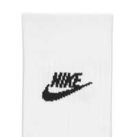 Nike NSW Chaussettes de Sport Lot 3-Pack Blanc Noir