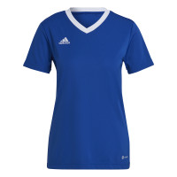 adidas Entrada 22 Voetbalshirt Dames Blauw Wit
