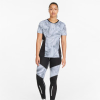PUMA Individual Liga Graphic Trainingsshirt Dames Zwart Lichtgrijs