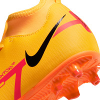 Nike Phantom GT 2 Club DF Gazon Naturel Gazon Artficiel Chaussures de Foot (MG) Enfants Orange Rouge Noir