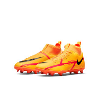 Nike Phantom GT 2 Club DF Gazon Naturel Gazon Artficiel Chaussures de Foot (MG) Enfants Orange Rouge Noir